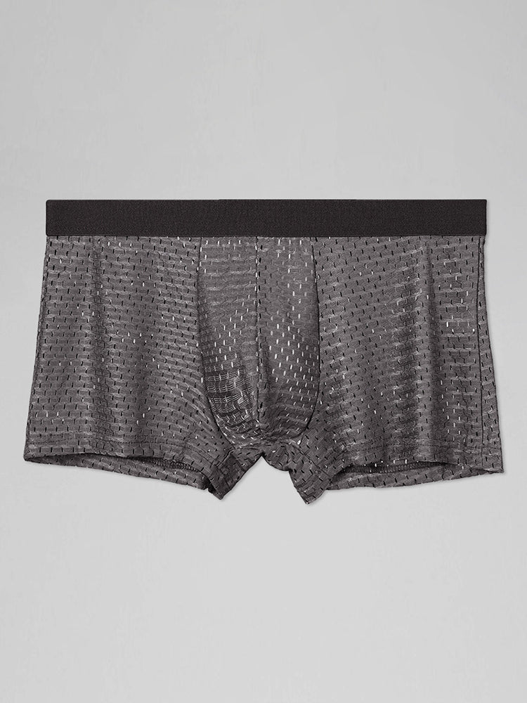 4 Pack Mesh Ice Silk Cool Fresh Men's Trunks