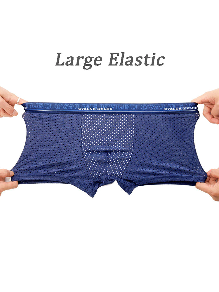 4 Pack Mesh Breathable Ice Silk Underwear Boxer