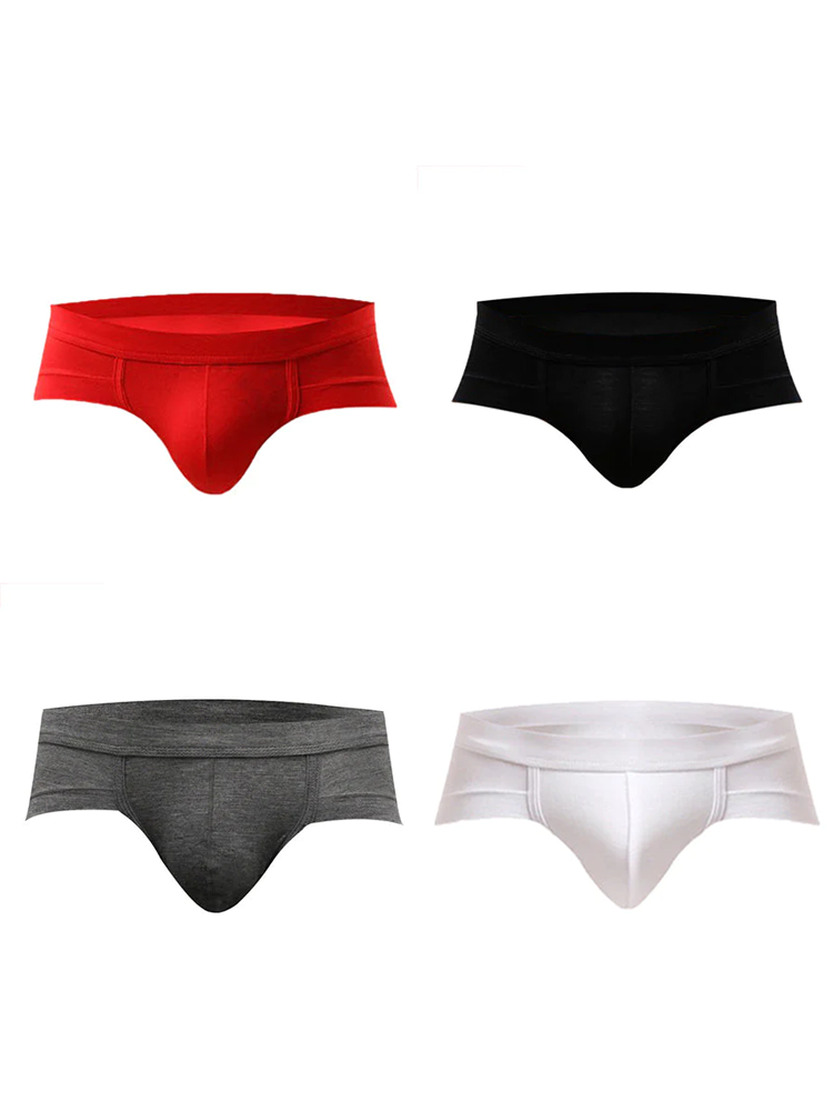 4 Pack Modal Soft Breathable Support Pouch Underwear