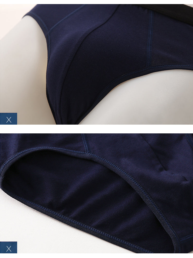 4 Pack Cotton Support U Convex Pouch Briefs