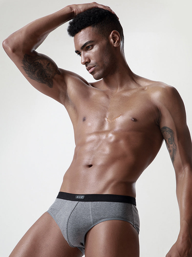 4 Pack Cotton Support U Convex Pouch Briefs