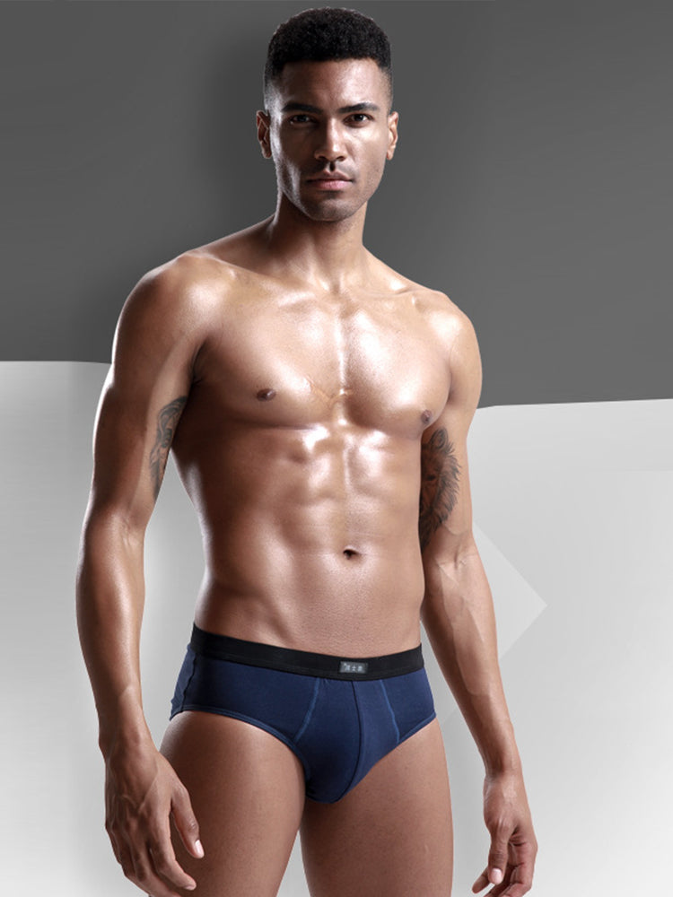 4 Pack Cotton Support U Convex Pouch Briefs
