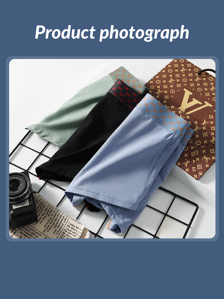 3 Pack Men's Casual Fitness Cotton Trunks