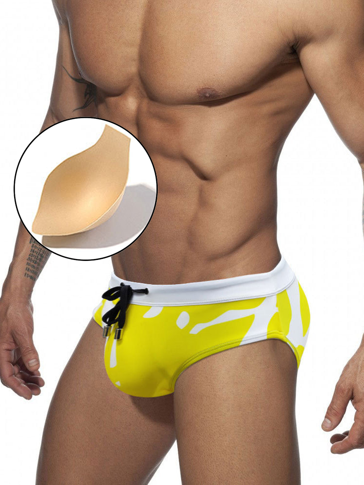 Men's ComfortFit Swim Briefs with Removable Pad