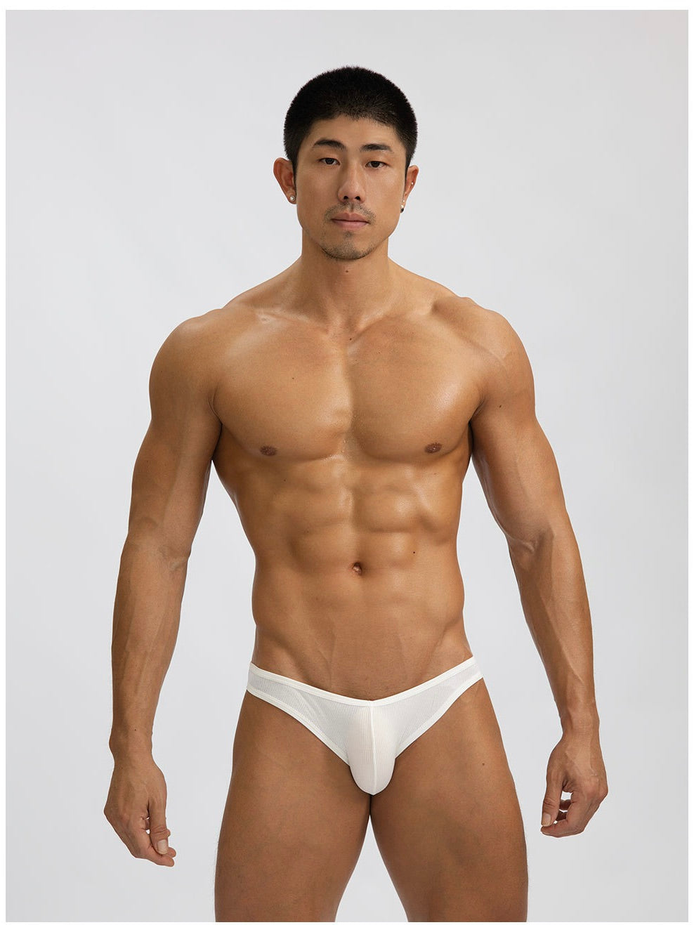 Sexy V-shape Low-rise Threaded Bikini For Men