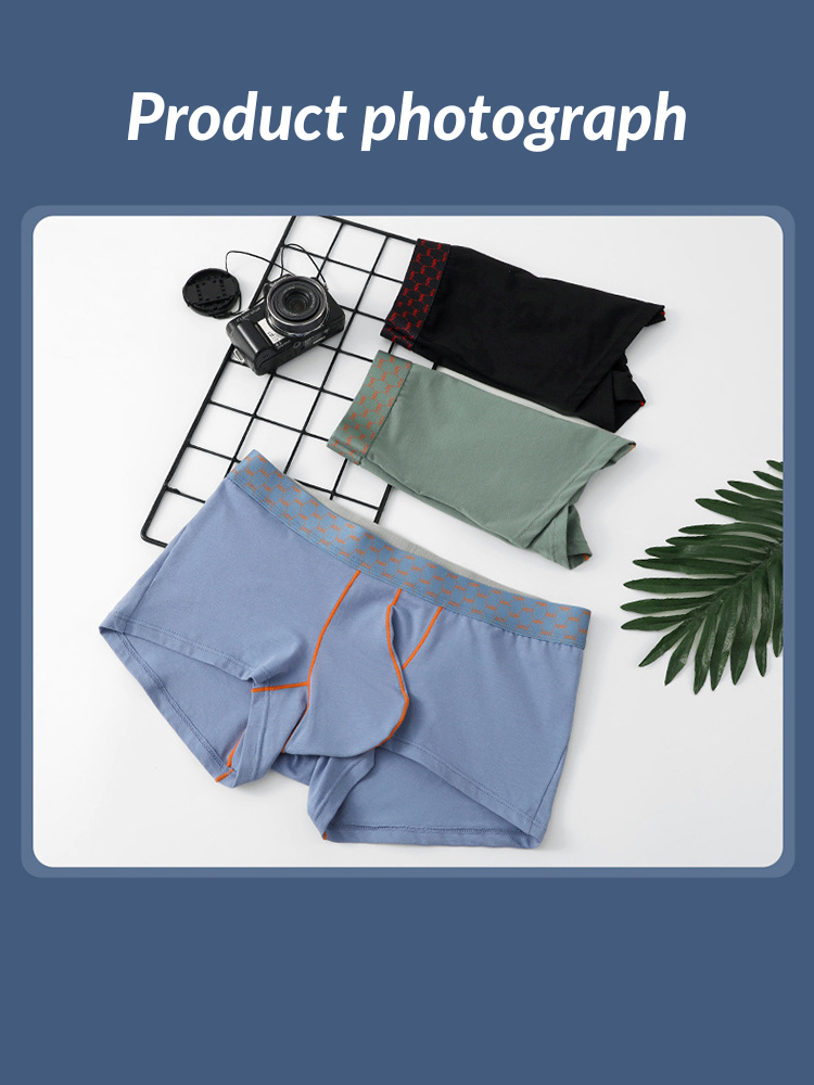 3 Pack Men's Casual Fitness Cotton Trunks