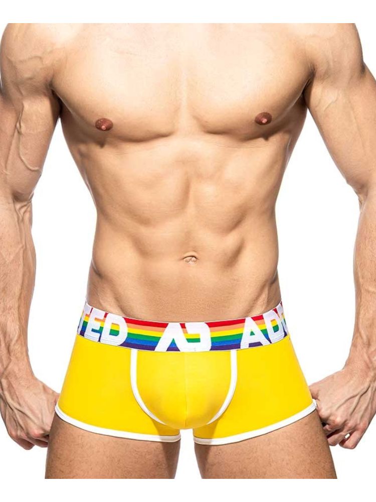 2 Pack Men's Large Pouch Rainbow Trunks