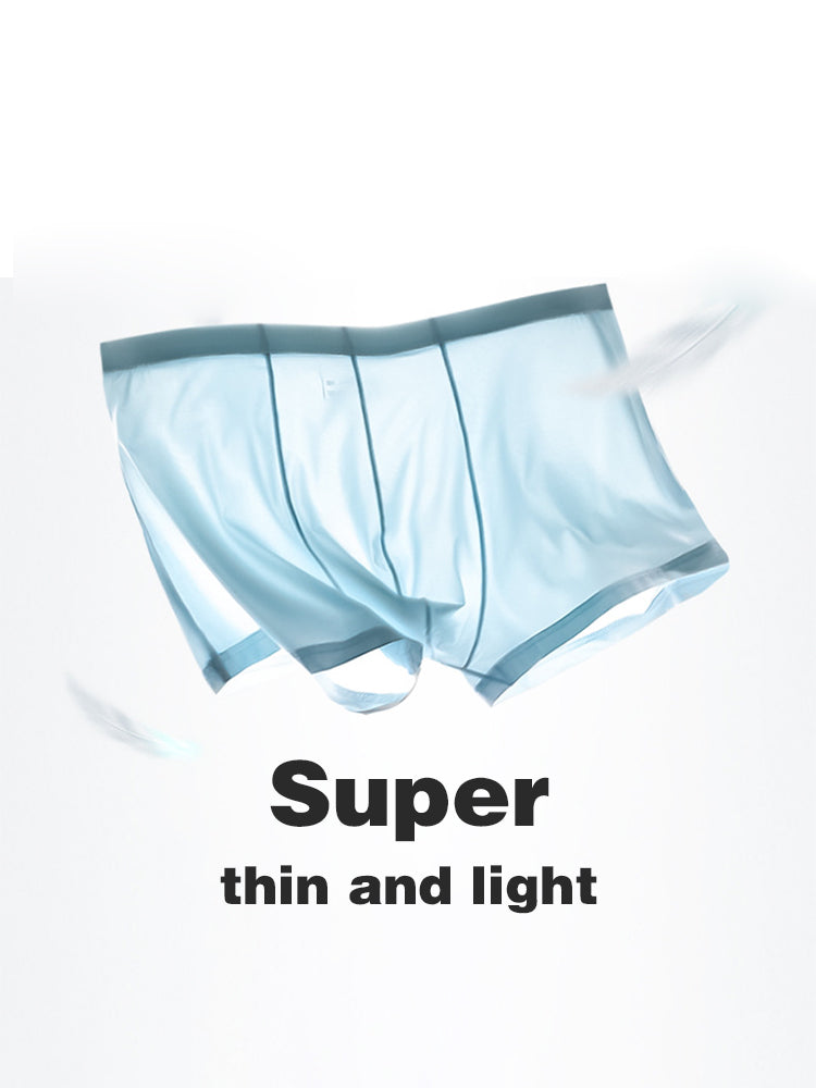 4 Pack Cooling Silk Bulge Pouch Men's Underwear
