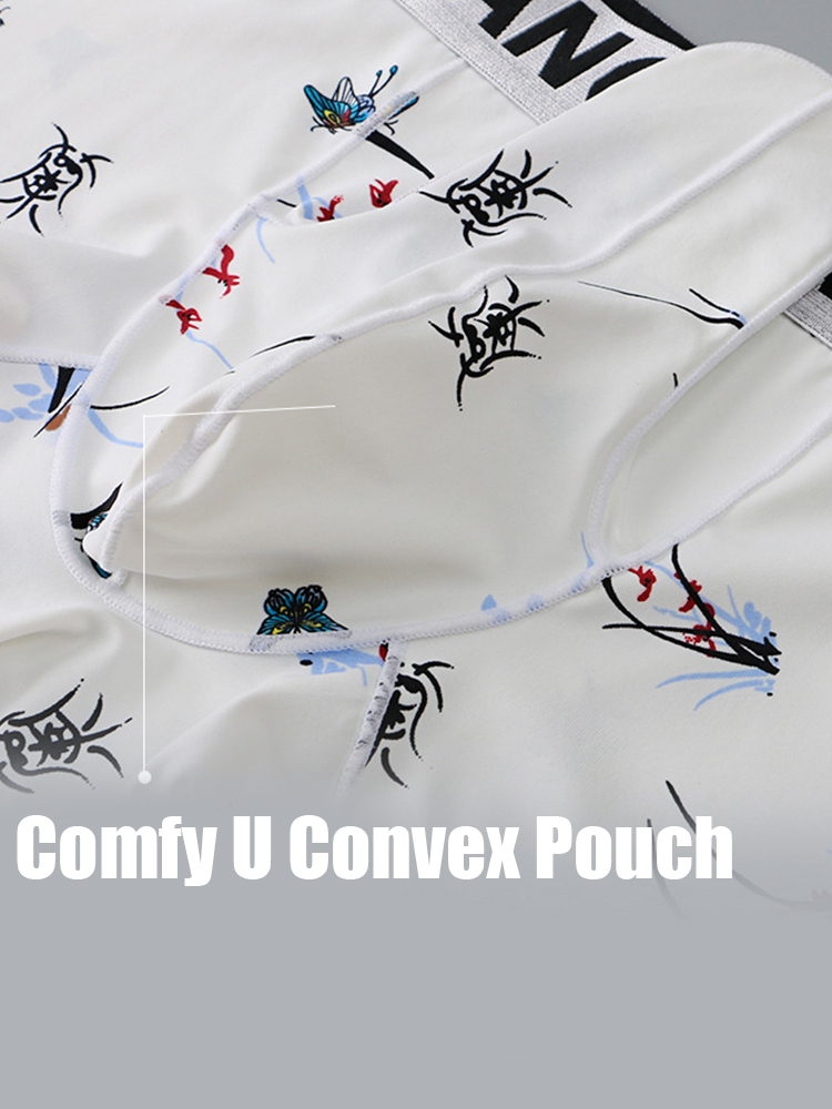 メンズ アイスシルク デュアルポーチ トランクス 3枚組