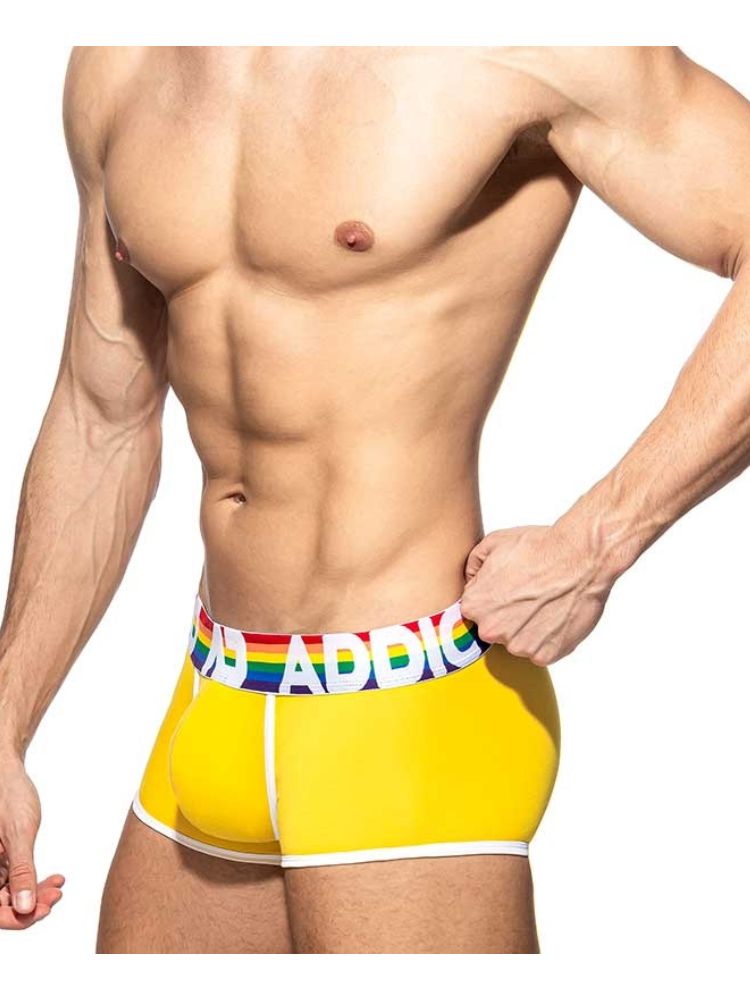 2 Pack Men's Large Pouch Rainbow Trunks
