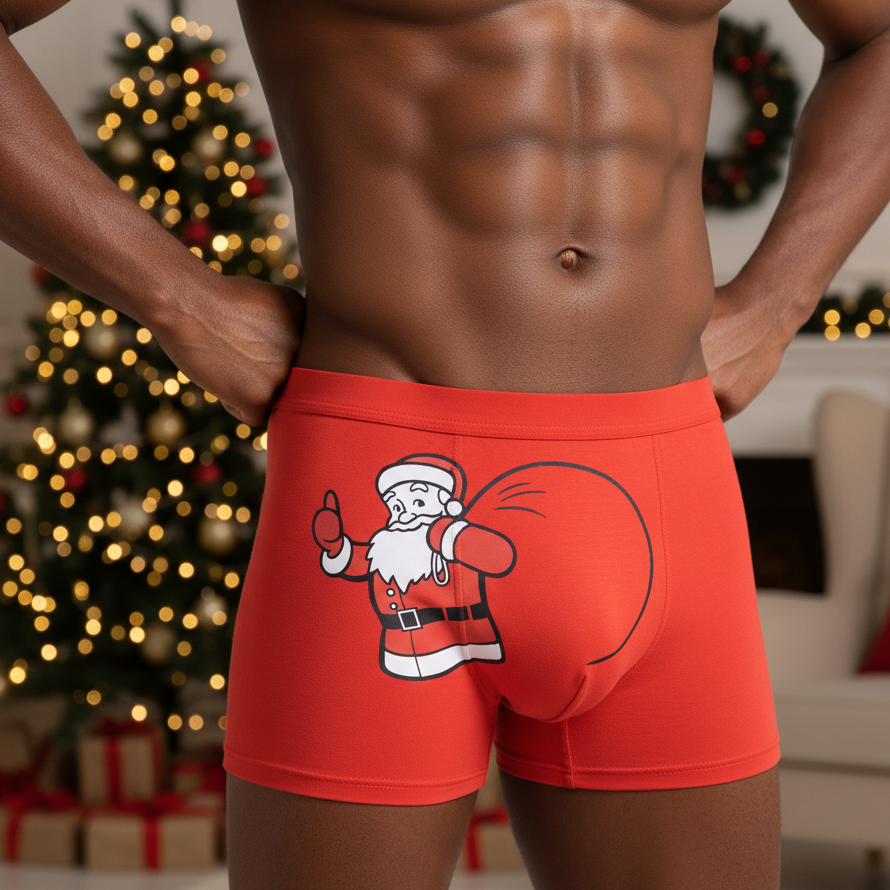 Santa’s Sack Boxer 60s Modal Briefs-The Christmas Boxer Briefs