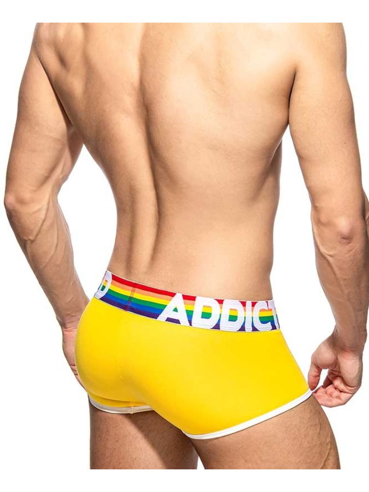 2 Pack Men's Large Pouch Rainbow Trunks