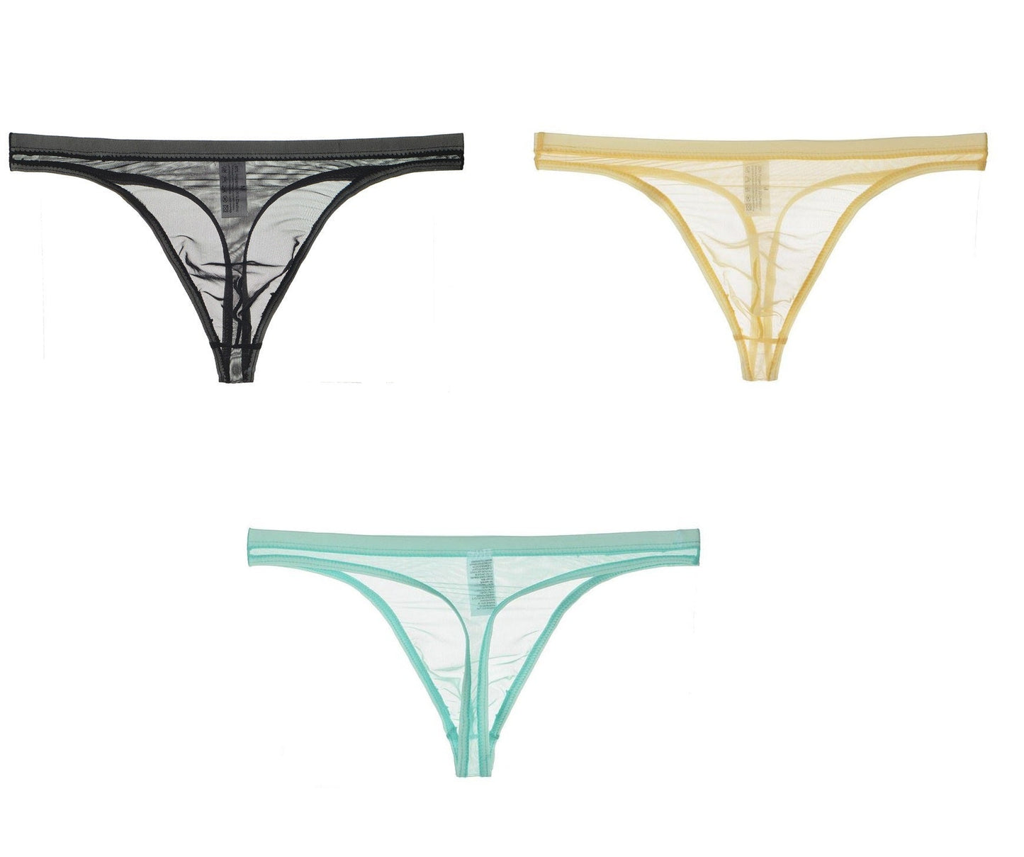 Men's Sexy Silk Mesh Bikini Thin Thong