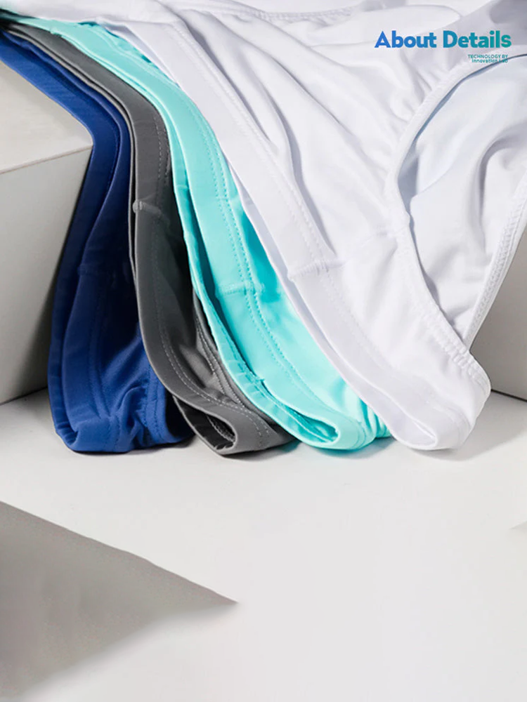 4 Pack Men's Support Pouch Traceless Ice Silk Underwear