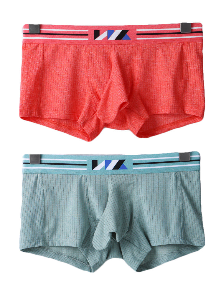 2 Pack Separated Pouch Comfy Mens Boxer Briefs