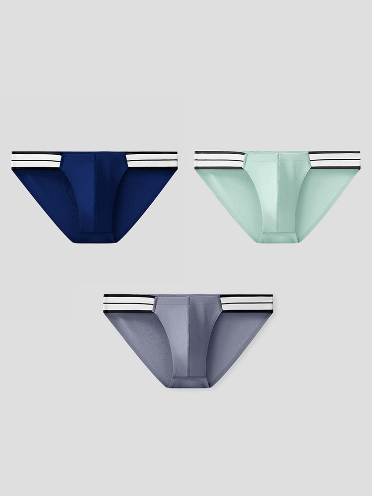 メンズ 通気性アイスタッチ アスレチックブリーフ 3枚組