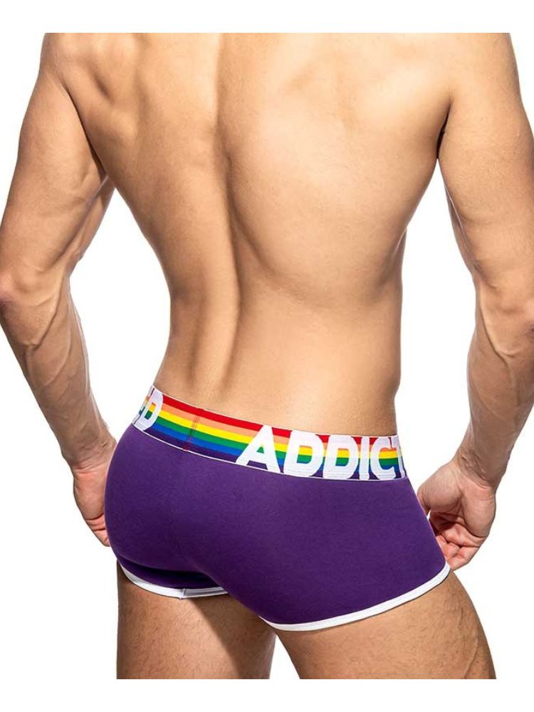 2 Pack Men's Large Pouch Rainbow Trunks