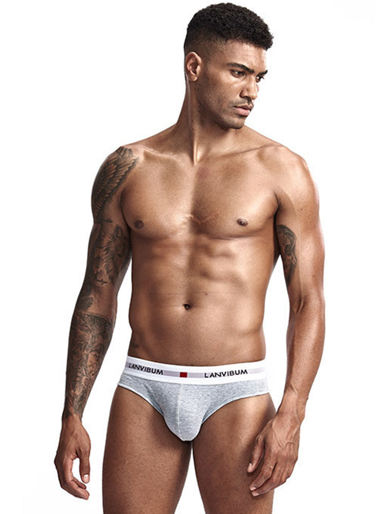 3 Pack Men's Breathable Big Pouch Briefs