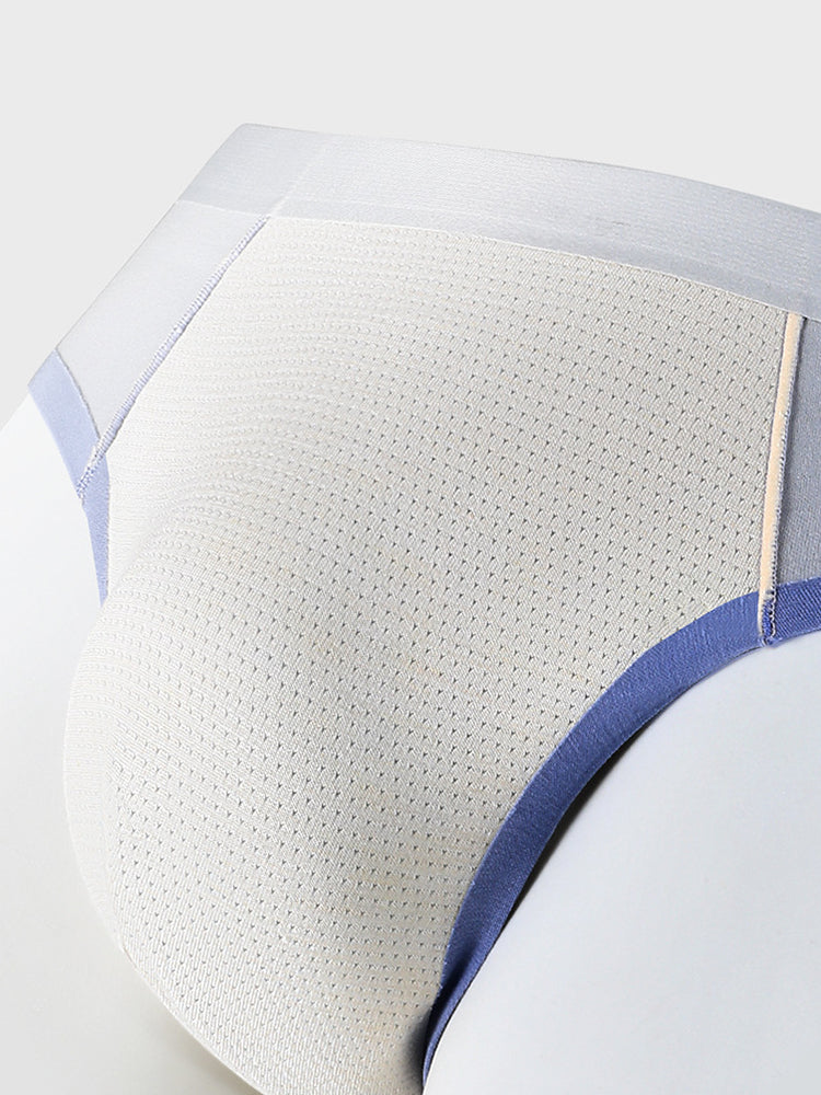 メンズシームレススプライスカラーポーチブリーフ