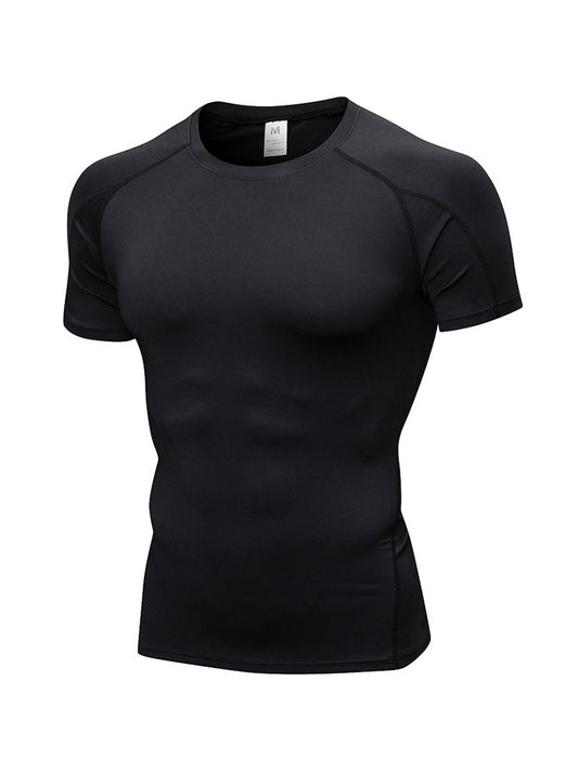 Men's Simple Tight Short Sleeve