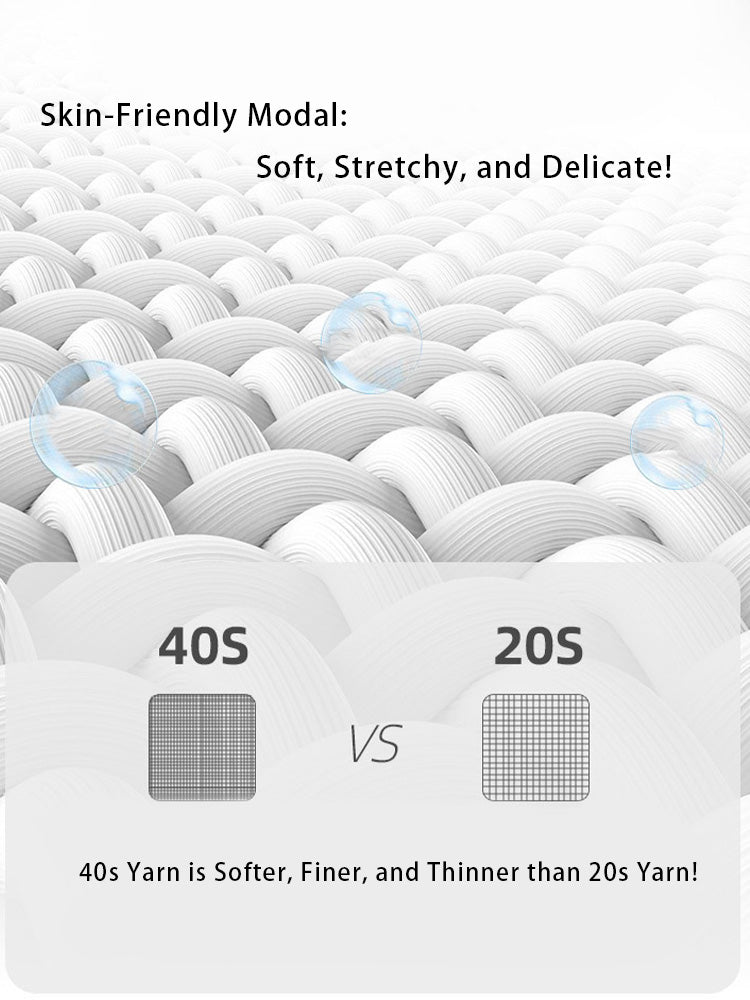 4 Pack Men's Modal Skin-Friendly Solid Color Mid-Rise Briefs