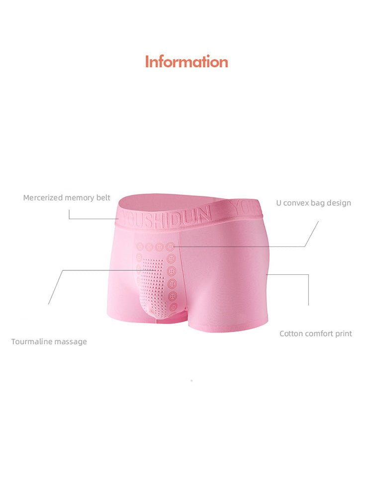 2-pack Men's Negative Ion Massage Boxer Briefs