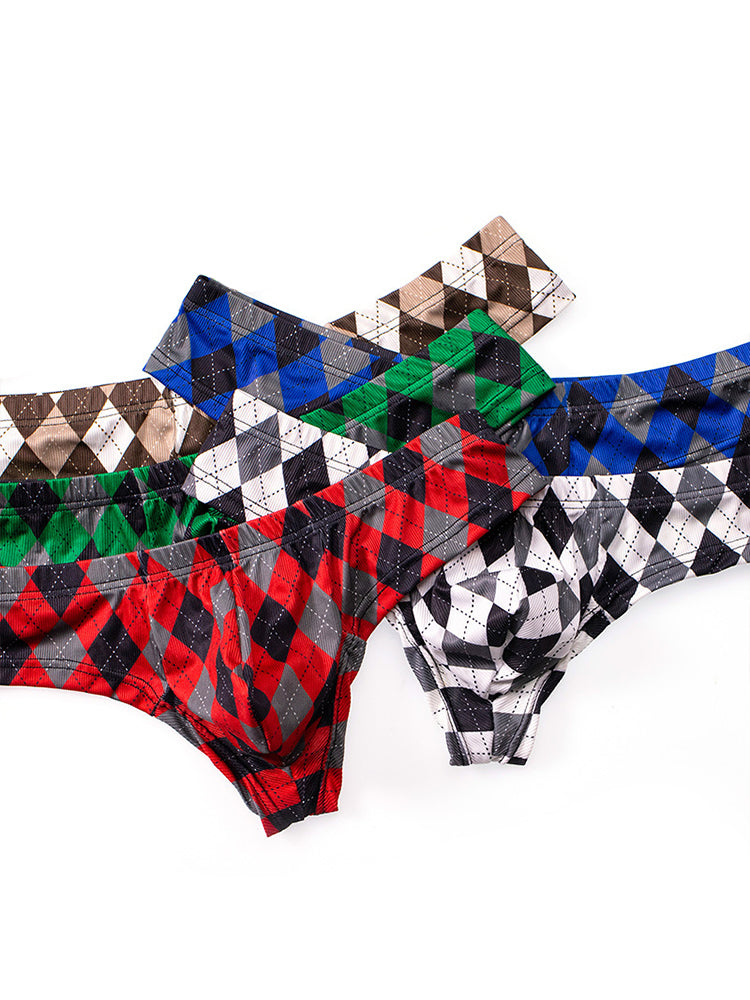 Men's Low-Rise U-Convex Print Thong