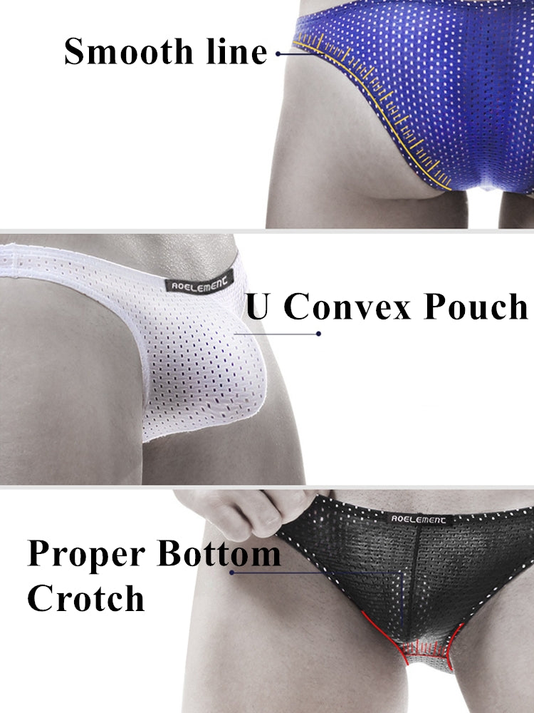 Men's Mesh Ice Silk Breathable Briefs