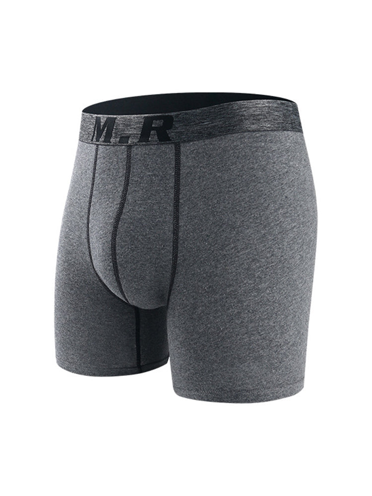 メンズ 快適コットン 擦れ防止 高伸縮性 スポーツボクサーブリーフ 4枚パック