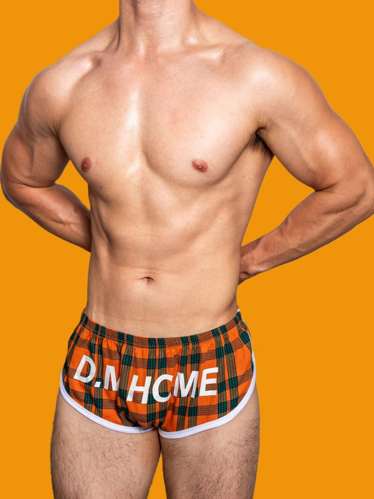 2 Pack Men's Loose Aloha Cotton Plaid Home Pants
