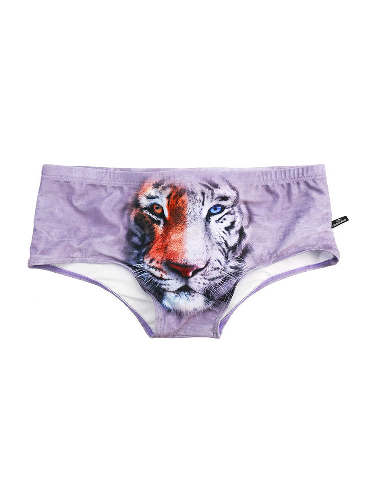 Men's Low-Rise Sexy Stylish Print Swim Briefs