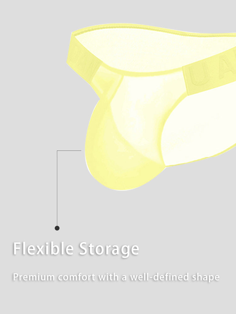 3 Pack Men's Semi-Transparent Comfortable High-Stretch Quick-Dry Bikini