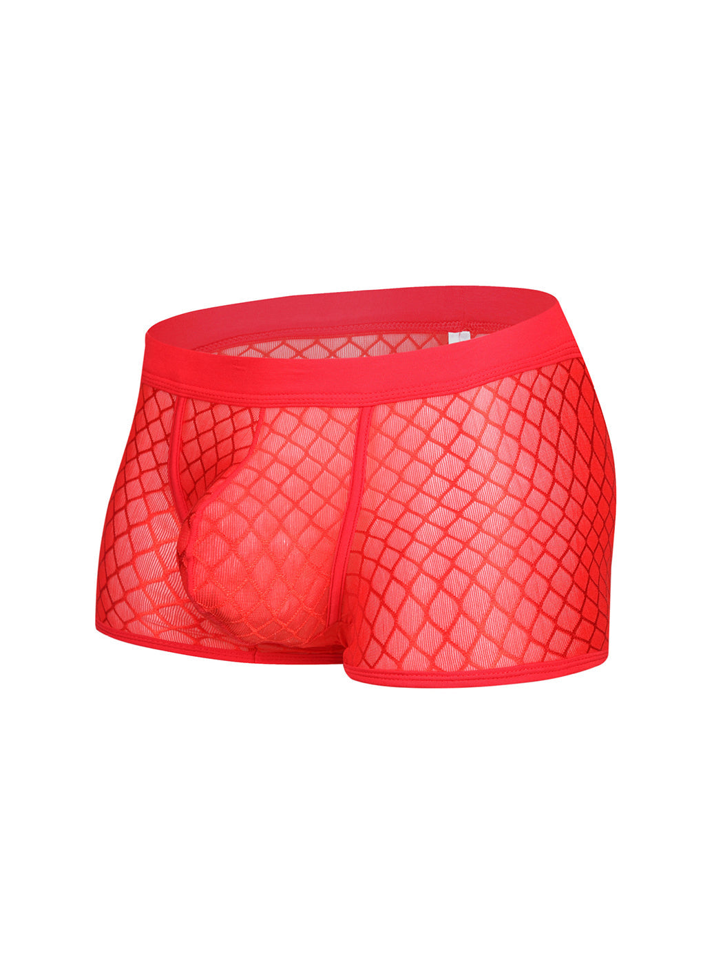 2 Pack Men's Sexy Transparent Mesh Trunks
