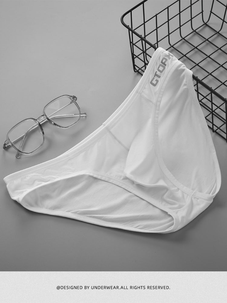 2 Pack Men's U-Shaped Pouch Single Layer Moisture-Wicking Comfortable Sexy Bikini