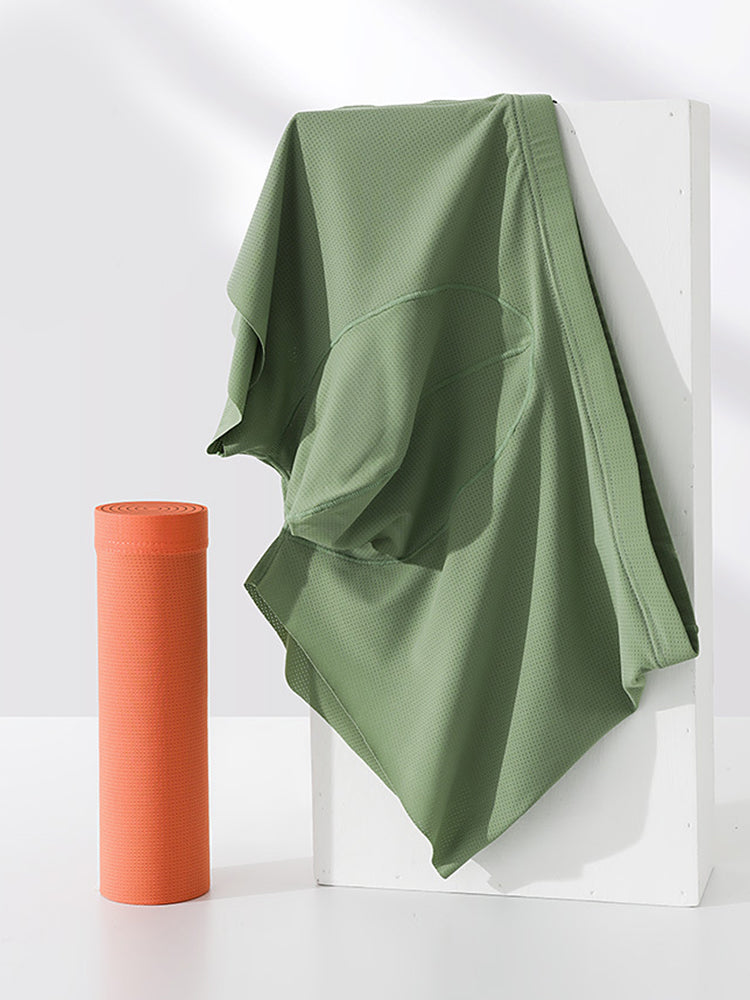 3 Pack Men's Ice Silk Mesh Large Pouch Solid Color Sexy Trunks