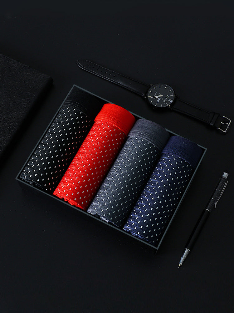 4 Pack Breathable Mesh Fabric Men's Underwear