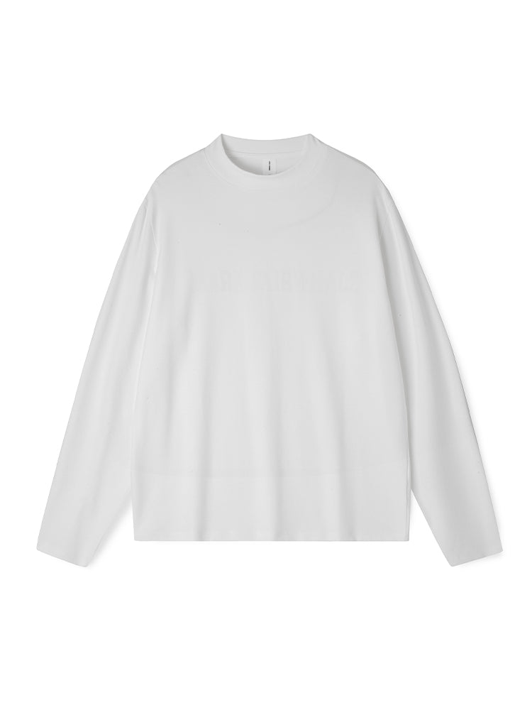 Men's Long-Sleeve Round Neck T-Shirt. Loose and Skin-Friendly Base Layer