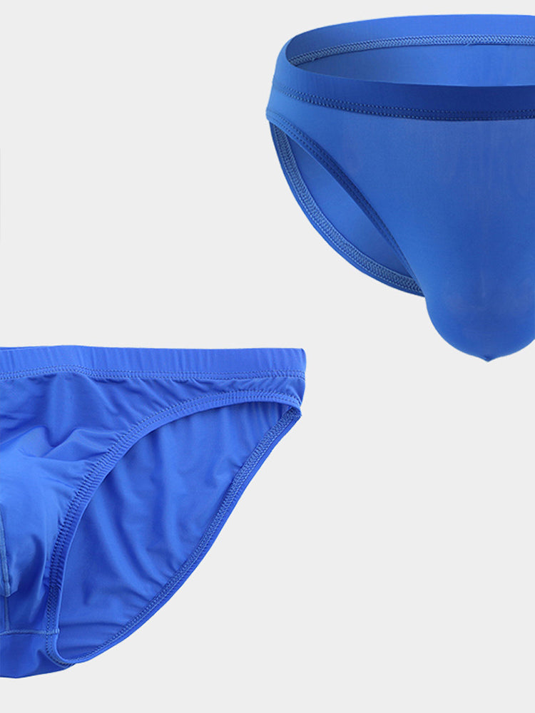 3 Pack Translucent U Convex Pouch Bikini For Men