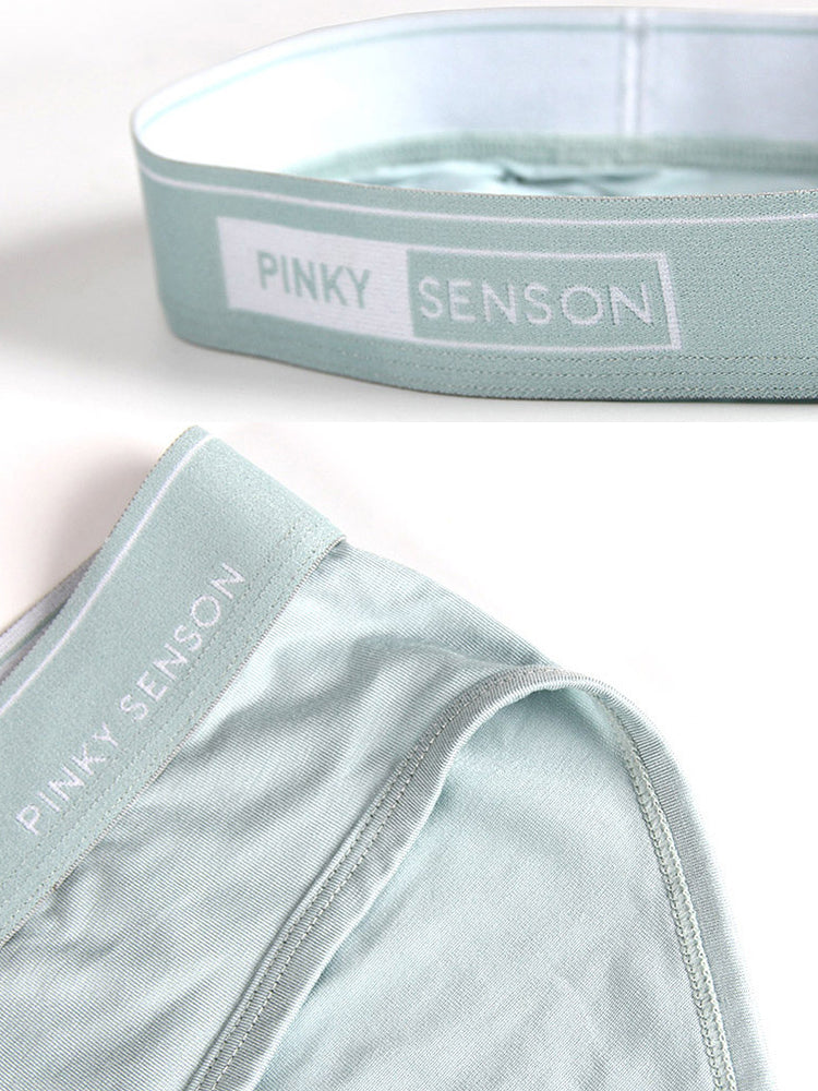 4 Pack Men's Modal Skin-Friendly Solid Color Mid-Rise Briefs