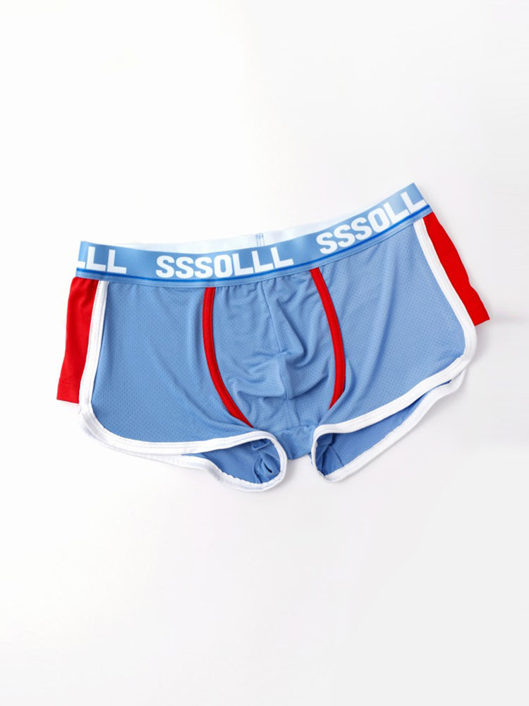 メンズ ミッドライズ アイスシルク メッシュトランクス 3枚組