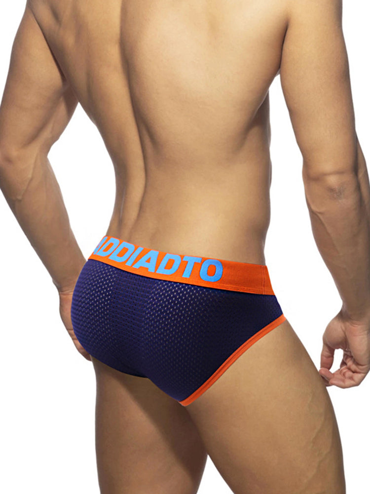 2 Pack Men's U-Pouch Mesh Low-Rise Briefs