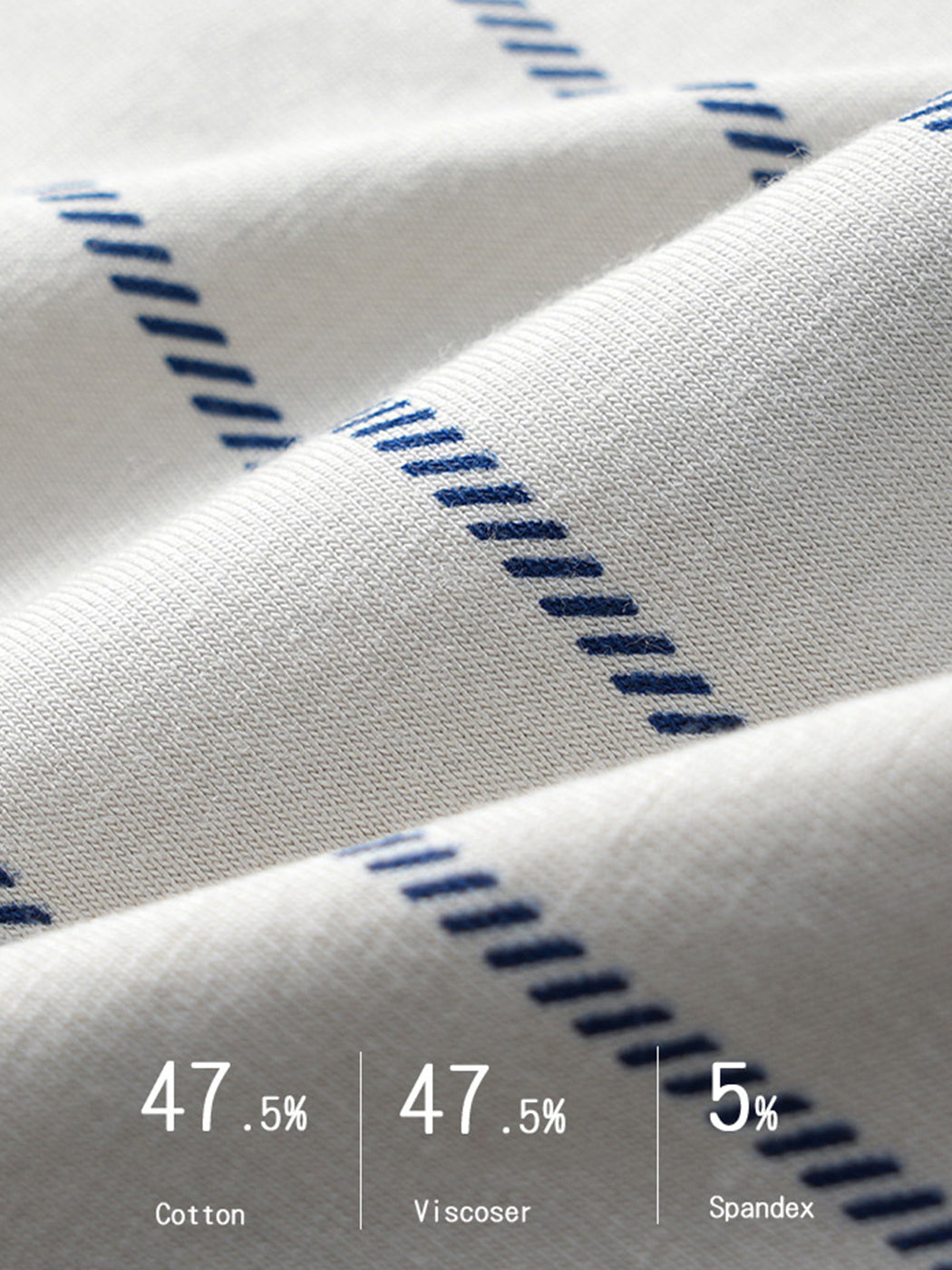 メンズ ストライプ コットンブレンド トランクス 3枚組