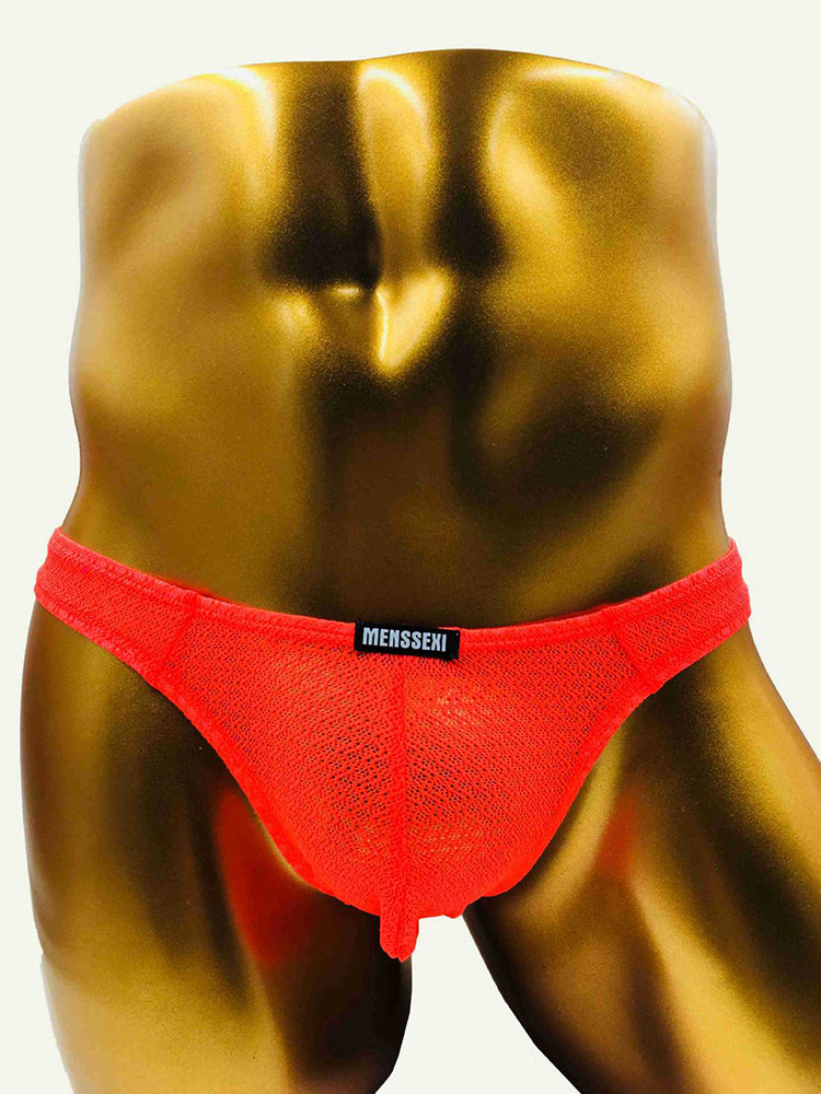 2 Pack Men's Low-Rise Lace High Elasticity Bikinis