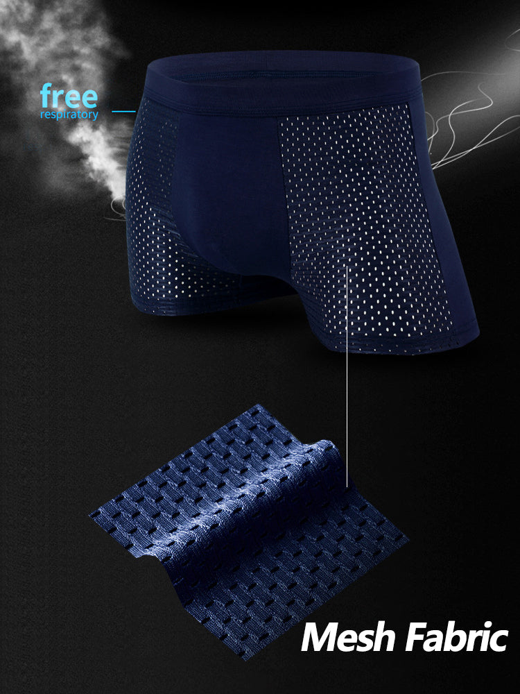 4 Pack Breathable Mesh Fabric Men's Underwear