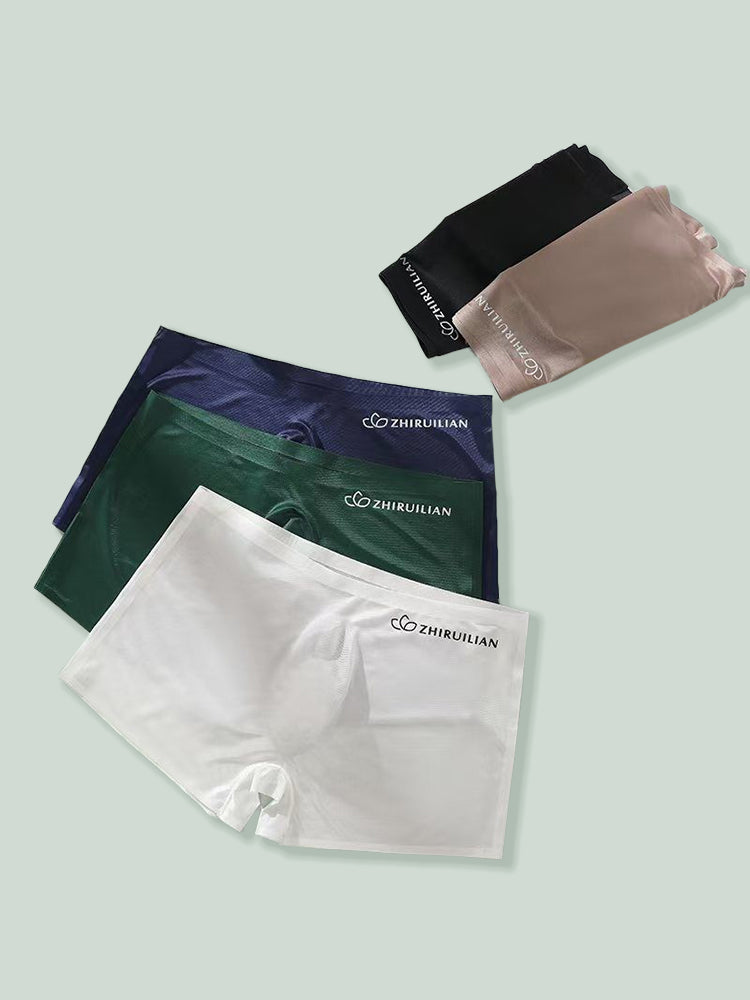 メンズ 半透明シームレス 3Dポケット ボクサーブリーフ 2枚組