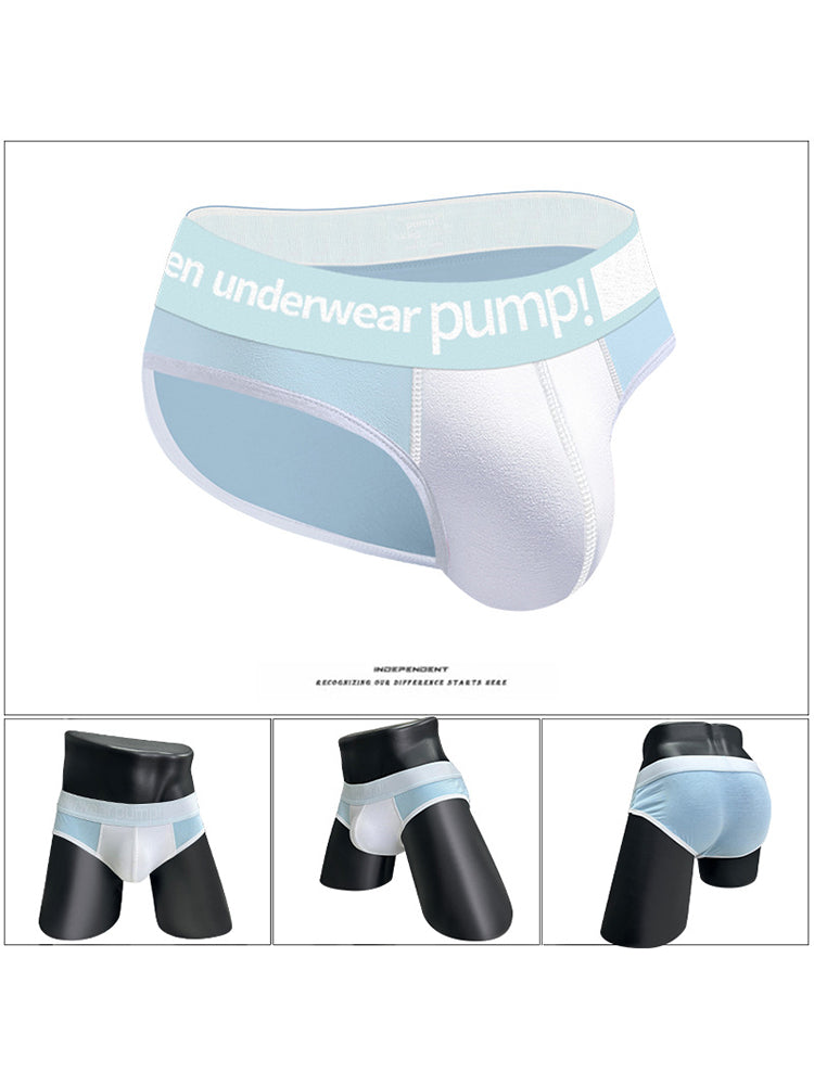 2 Pack Men's Middle-Rise Cotton Sexy Briefs