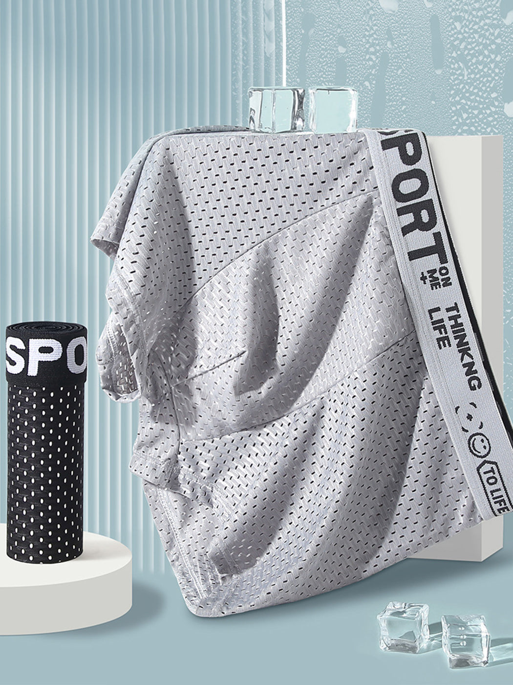 6 Pack Men's Contour Pouch Mesh Trunks