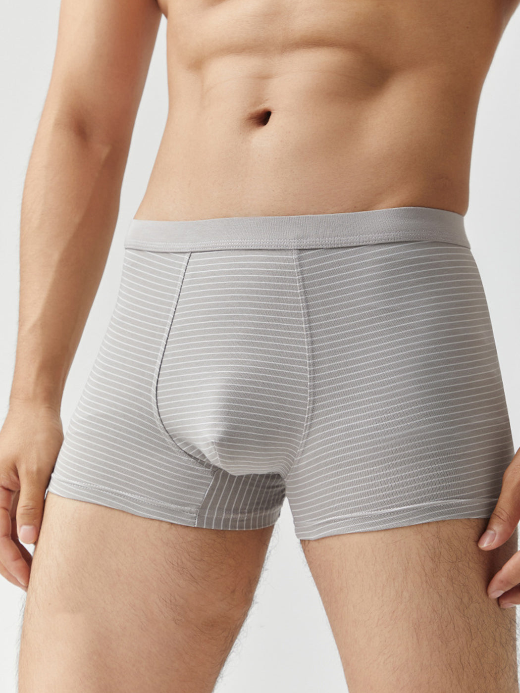 究極の快適さを追求したメンズストライプトランクス3枚組