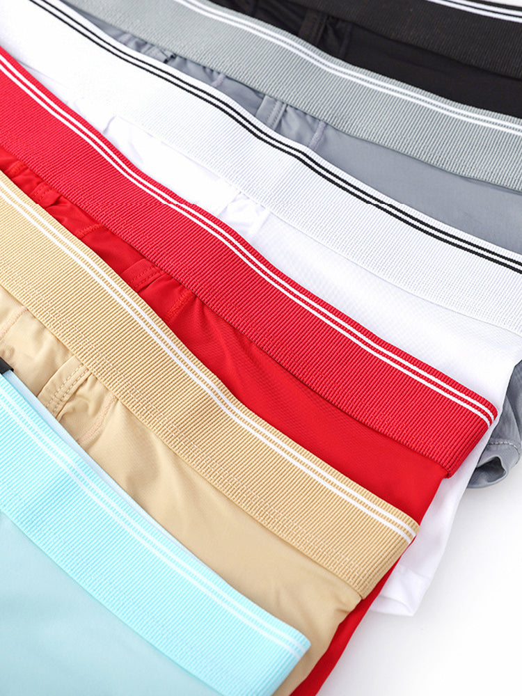 3 Pack Men's Mid-Rise Separation Breathable Elastic Trunks