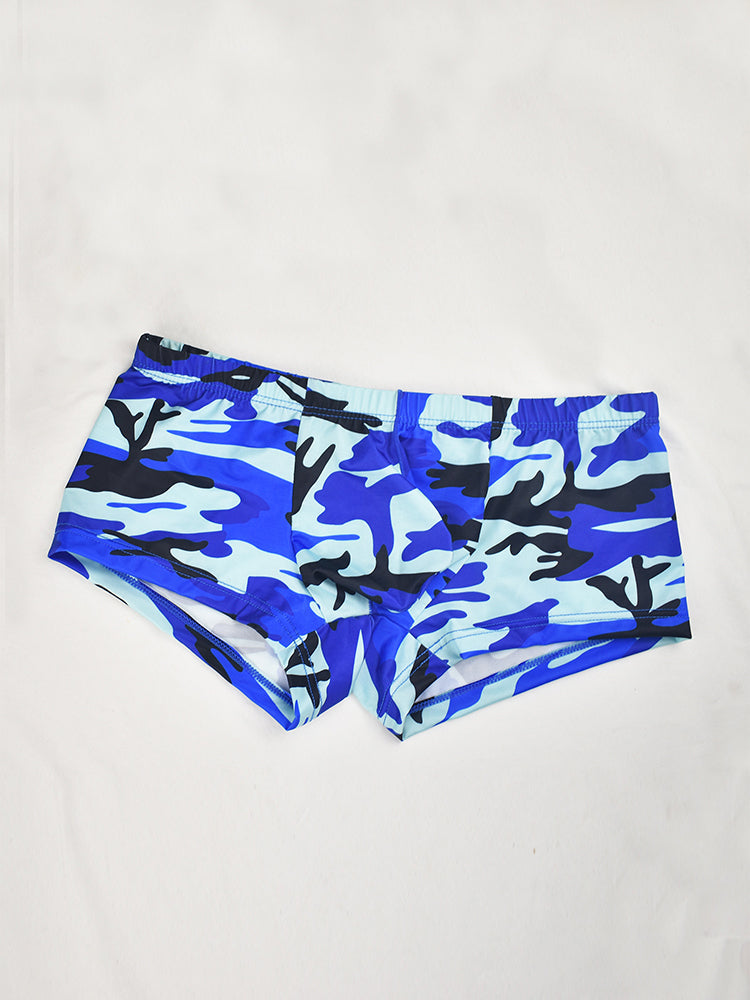 4-pack Men's Low-rise U-pouch Camouflage Boxer Briefs
